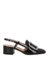 Bally Woman Loafers Black Size 7.5 Calfskin In Black