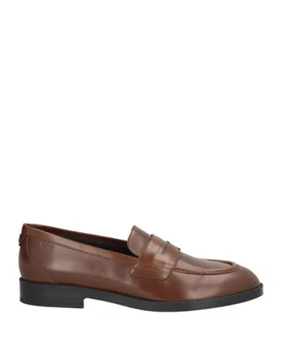 Bally Woman Loafers Brown Size 9.5 Calfskin
