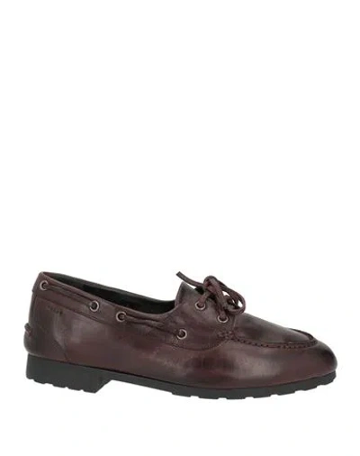 Bally Woman Loafers Dark Brown Size 6.5 Cow Leather In Multi