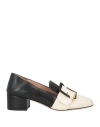 Bally Woman Loafers Ivory Size 6 Lambskin