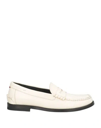 Bally Woman Loafers Ivory Size 7.5 Calfskin In White