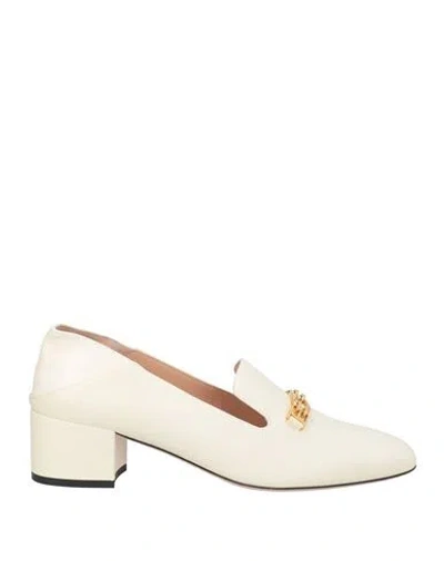 Bally Woman Loafers Ivory Size 10.5 Calfskin In White