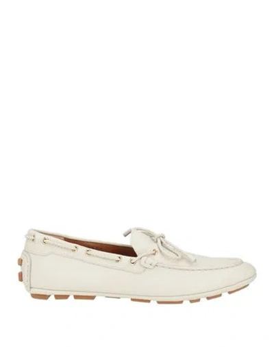 Bally Woman Loafers Off White Size 9.5 Leather In Multi