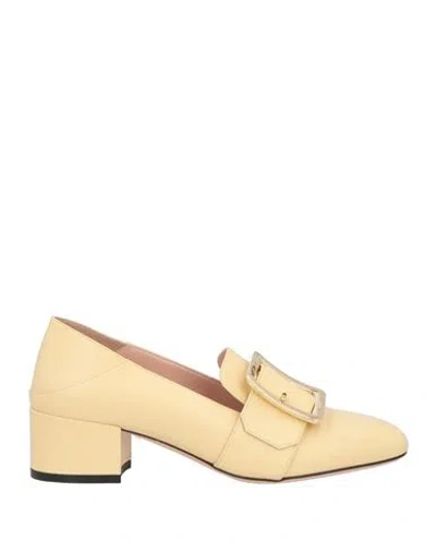 Bally Woman Loafers Sand Size 7.5 Leather In Beige