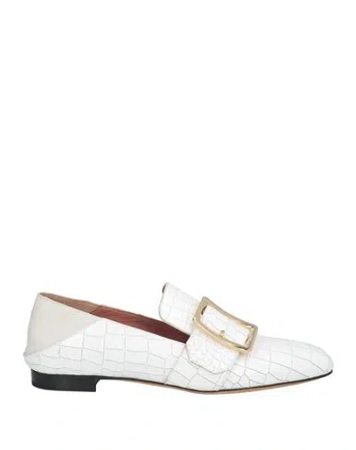 Bally Woman Loafers White Size 5 Calfskin