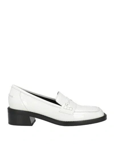 Bally Woman Loafers White Size 7 Calfskin