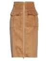 Bally Woman Midi Skirt Mustard Size 10 Cotton