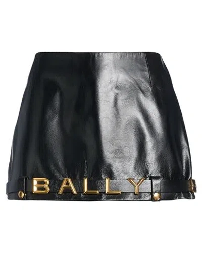 Bally Woman Mini Skirt Black Size 6 Calfskin
