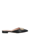 Bally Woman Mules & Clogs Black Size 10.5 Lambskin