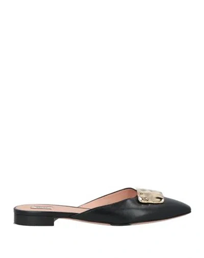 Bally Woman Mules & Clogs Black Size 10.5 Lambskin In Black