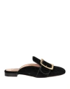 Bally Woman Mules & Clogs Black Size 5.5 Cotton, Leather