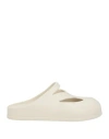 Bally Woman Mules & Clogs Ivory Size 10-11 Rubber In White