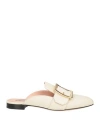 Bally Woman Mules & Clogs Ivory Size 6.5 Calfskin In White