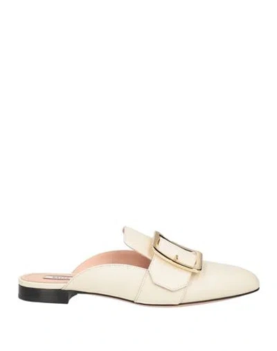 Bally Woman Mules & Clogs Ivory Size 5.5 Calfskin In White