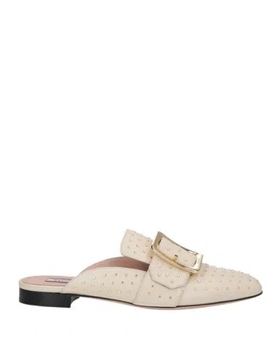 Bally Woman Mules & Clogs Ivory Size 5.5 Lambskin In White