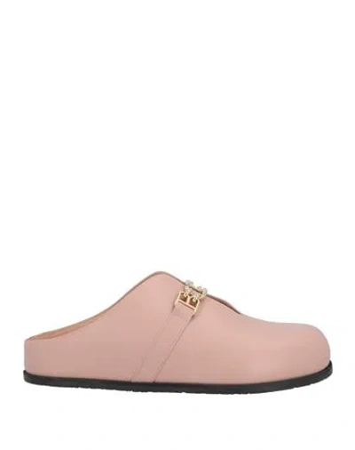 Bally Woman Mules & Clogs Light Pink Size 7.5 Cow Leather