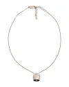 Bally Woman Necklace Silver Size - Brass In Metallic