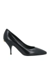 Bally Woman Pumps Black Size 5.5 Calfskin In Black
