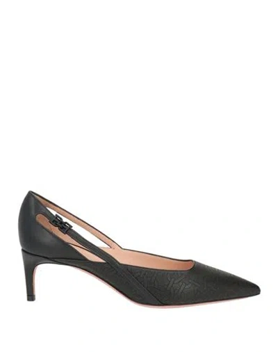 Bally Woman Pumps Black Size 6 Leather In Multi