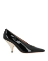 Bally Woman Pumps Black Size 6.5 Calfskin In Black
