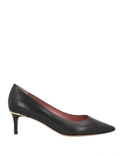 Bally Woman Pumps Black Size 6.5 Calfskin