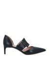 Bally Woman Pumps Black Size 7 Sheepskin, Textile Fibers