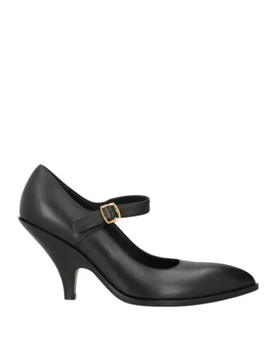 Bally Woman Pumps Black Size 7.5 Calfskin