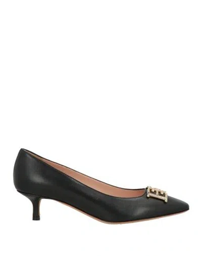 Bally Woman Pumps Black Size 7.5 Calfskin