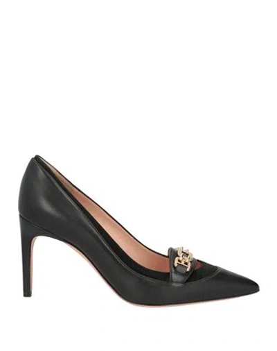 Bally Woman Pumps Black Size 7.5 Lambskin