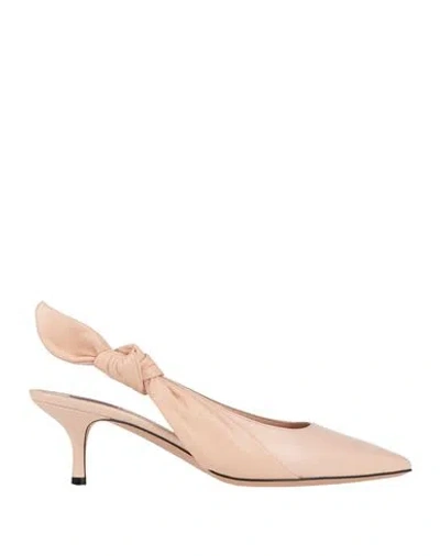 Bally Woman Pumps Light Pink Size 6 Lambskin