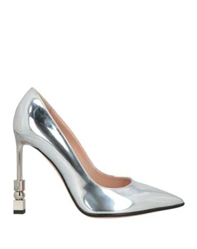 Bally Woman Pumps Silver Size 7 Synthetisches Material
