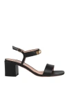 Bally Spell Heeled Leather Sandals In Black