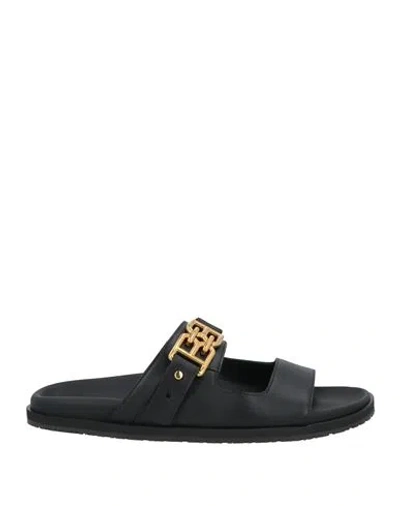 Bally Woman Sandals Black Size 7.5 Cow Leather