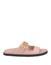 Bally Woman Sandals Blush Size 5.5 Cow Leather In Pink