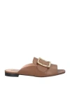Bally Woman Sandals Brown Size 9.5 Calfskin