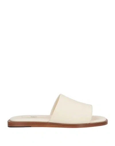 Bally Woman Sandals Ivory Size 6.5 Leather In Neutral