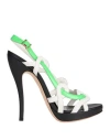 Bally Woman Sandals White Size 7.5 Calfskin In White