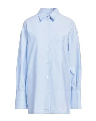 Bally Woman Shirt Light Blue Size 10 Organic Cotton