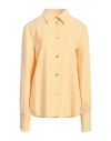 Bally Woman Shirt Yellow Size 6 Polyester, Virgin Wool In Yellow