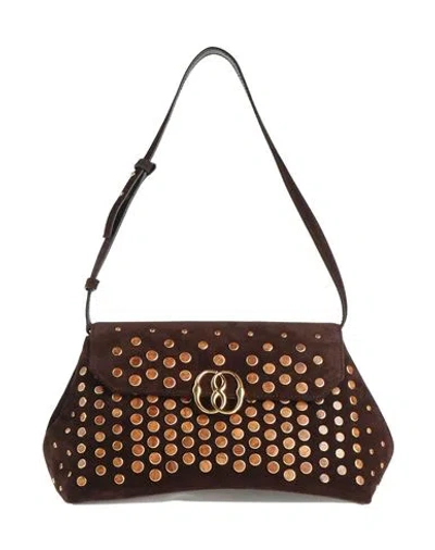 Bally Woman Shoulder Bag Dark Brown Size - Leather