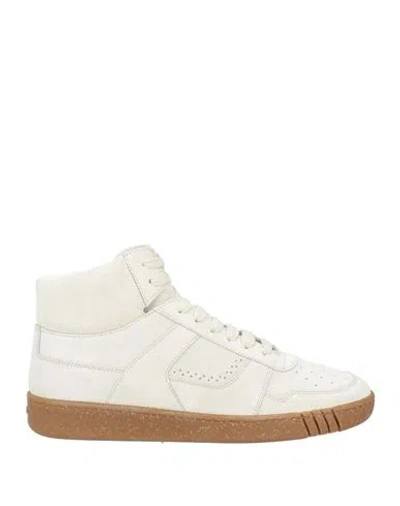Bally Woman Sneakers Beige Size 7 Calfskin In White