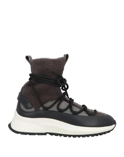 Bally Woman Sneakers Black Size 4.5 Leather, Textile Fibers