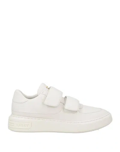 Bally Woman Sneakers Off White Size 5.5 Lambskin