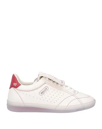 Bally Woman Sneakers Off White Size 7 Calfskin