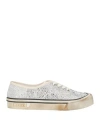 Bally Woman Sneakers Silver Size 4.5 Leather In Silver