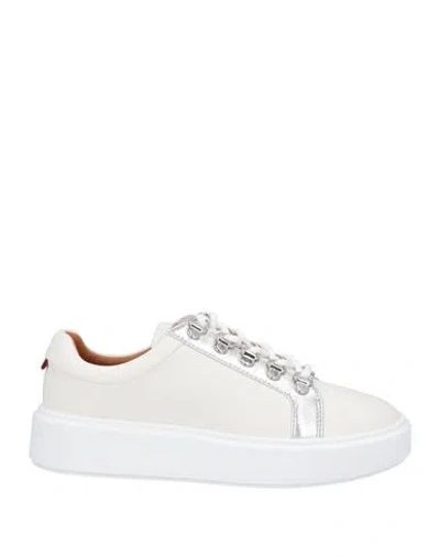 Bally Woman Sneakers White Size 4.5 Soft Leather
