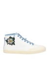 Bally Woman Sneakers White Size 6 Textile Fibers, Leather In White
