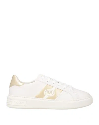 Bally Woman Sneakers White Size 7.5 Leather