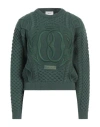 Bally Woman Sweater Green Size 8 Wool, Acrylic