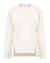 Bally Woman Sweater Ivory Size 10 Wool, Nylon In White